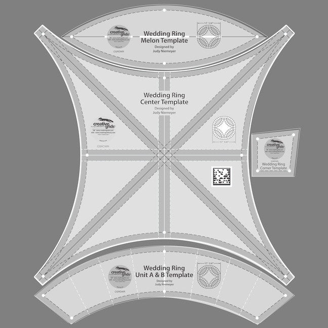 Creative Grids Double Wedding Ring Templates