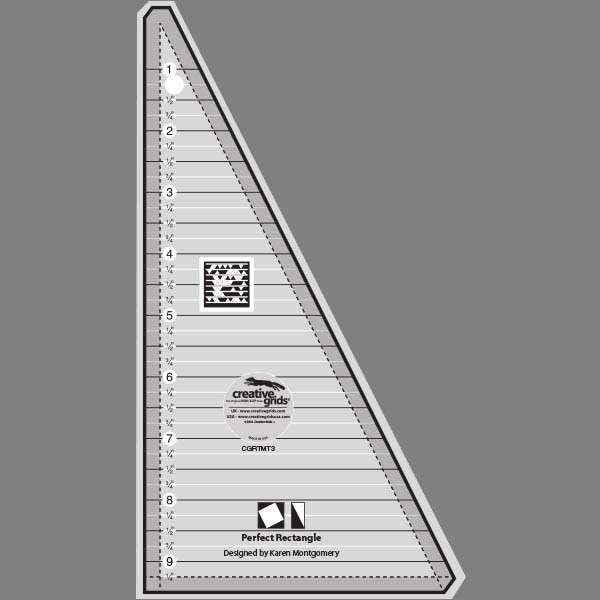 Creative Grids Perfect Rectangle Ruler 9-1/2in