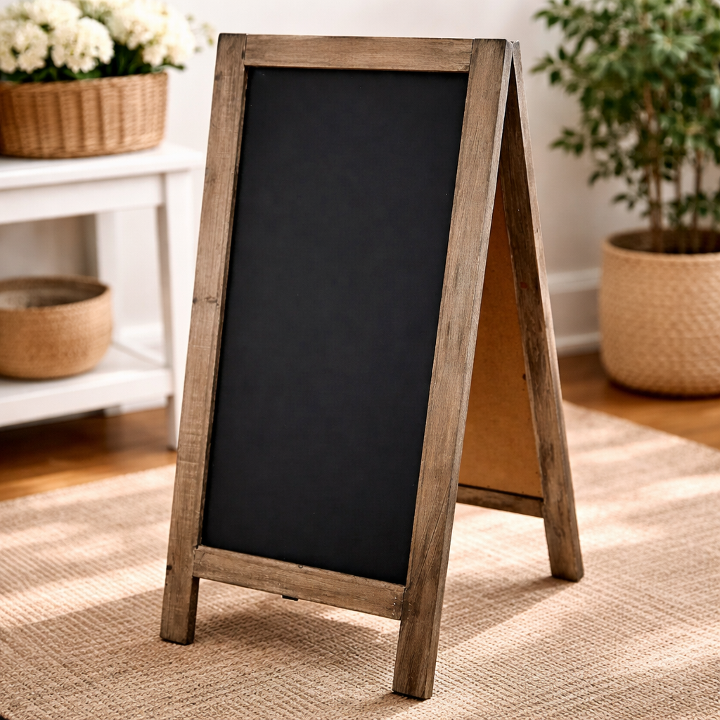 Rustic Recycled Pine Extra Large Standing Chalkboard