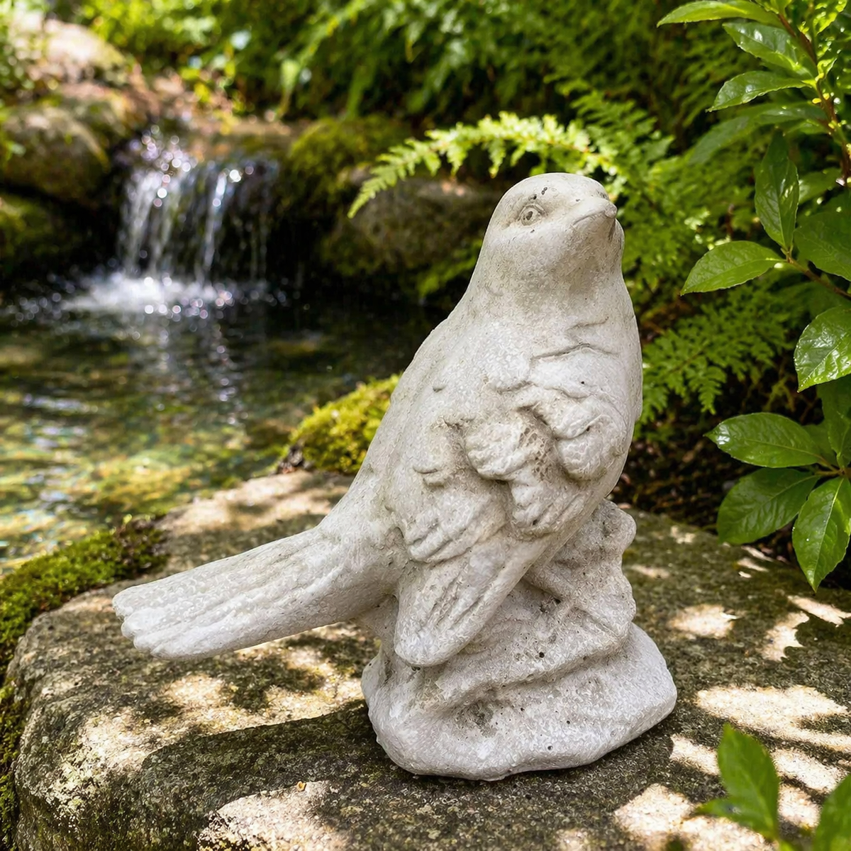 Cement Bird Statue