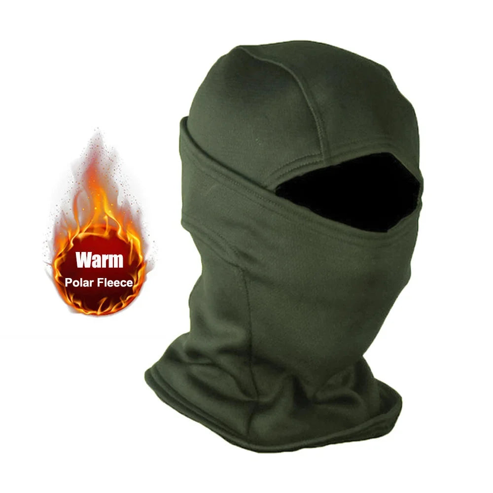 Winter Fleece Camouflage Balaclava - Cold-Proof Full Face Mask for Skiing & Cycling