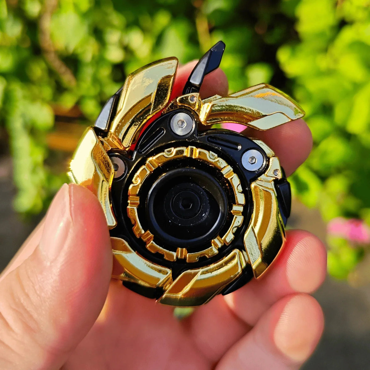 EDC Open Armor Metal Spinning Top – Magnetic Fidget Slider Toy for Adults | Stress Relief Spinner with Mecha Design & Smooth Rotation
