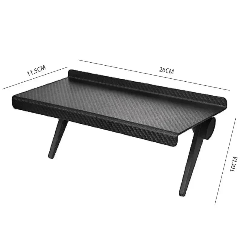 Adjustable Screen Storage Rack - No-Drill Shelf for TV & Computer Monitors