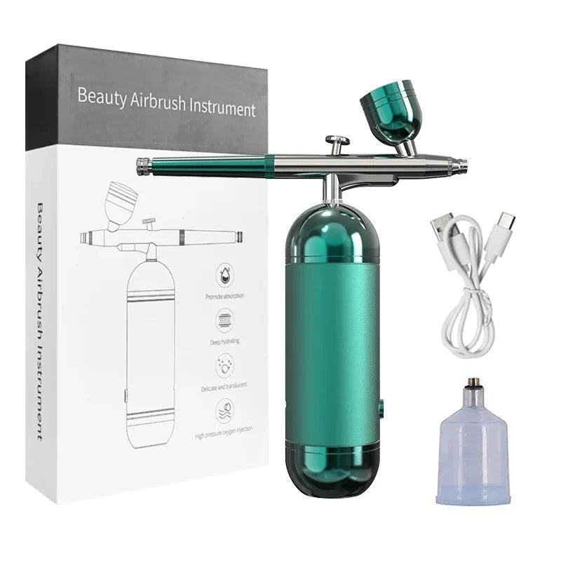 Portable Airbrush Nail Kit with Compressor - For Nails, Art, Cake, and Crafts