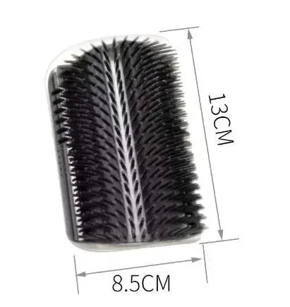 Cat Corner Brush Comb Massager with Catnip – Self-Grooming Wall Arch Scratcher & Hair Removal Tool for Cats