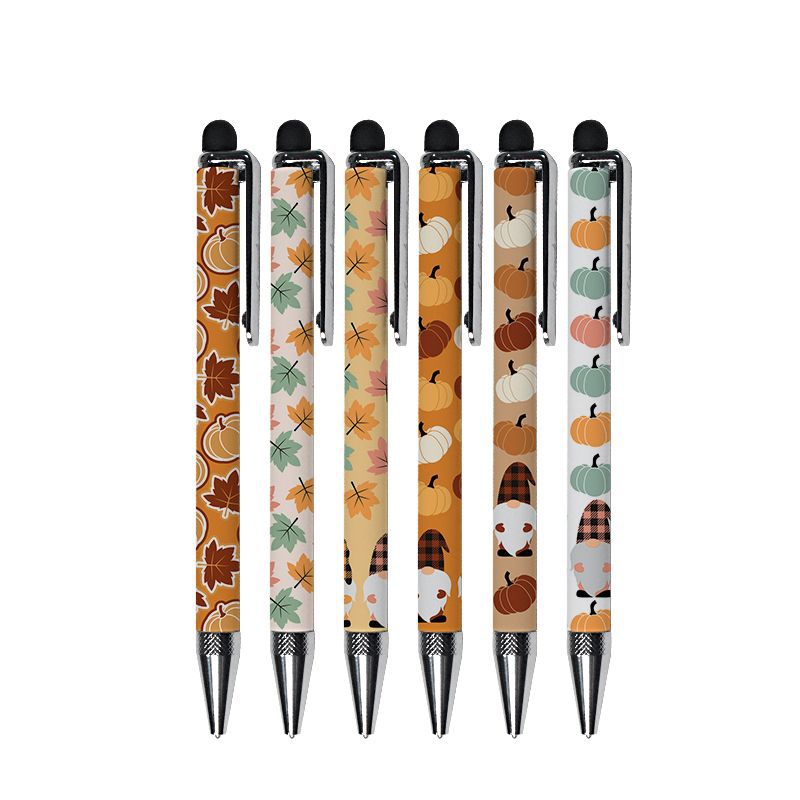 Sublimation Ballpoint stylus pens blank retractable twist black ink