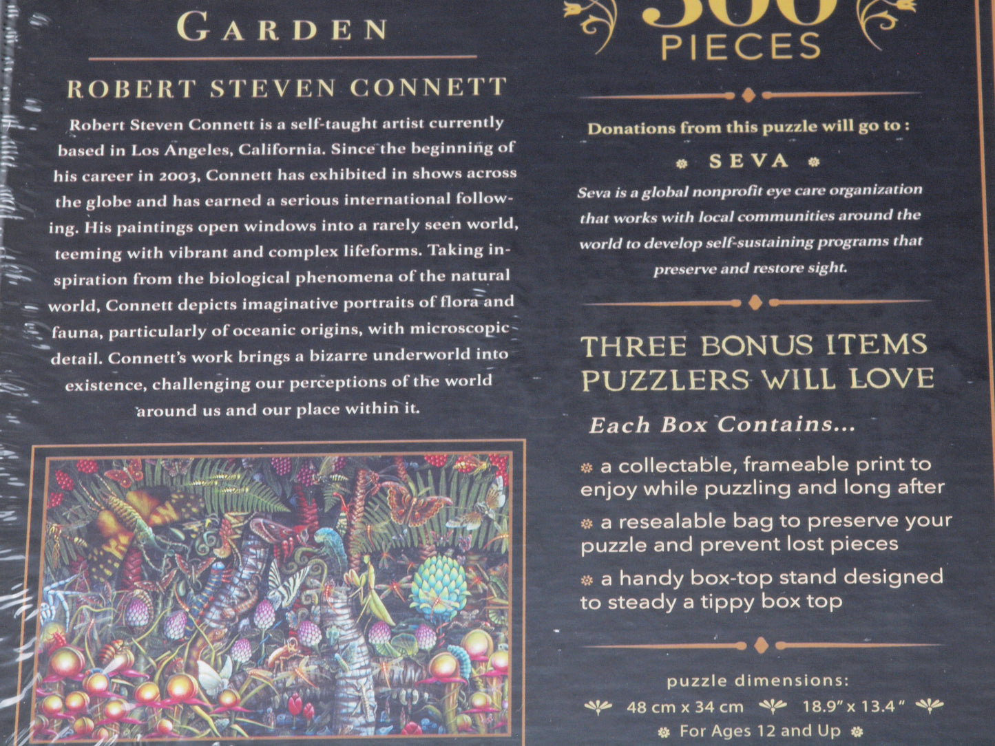 Microcosmic Garden 500-pc "Velvet-Touch" Jigsaw Puzzle NEW!
