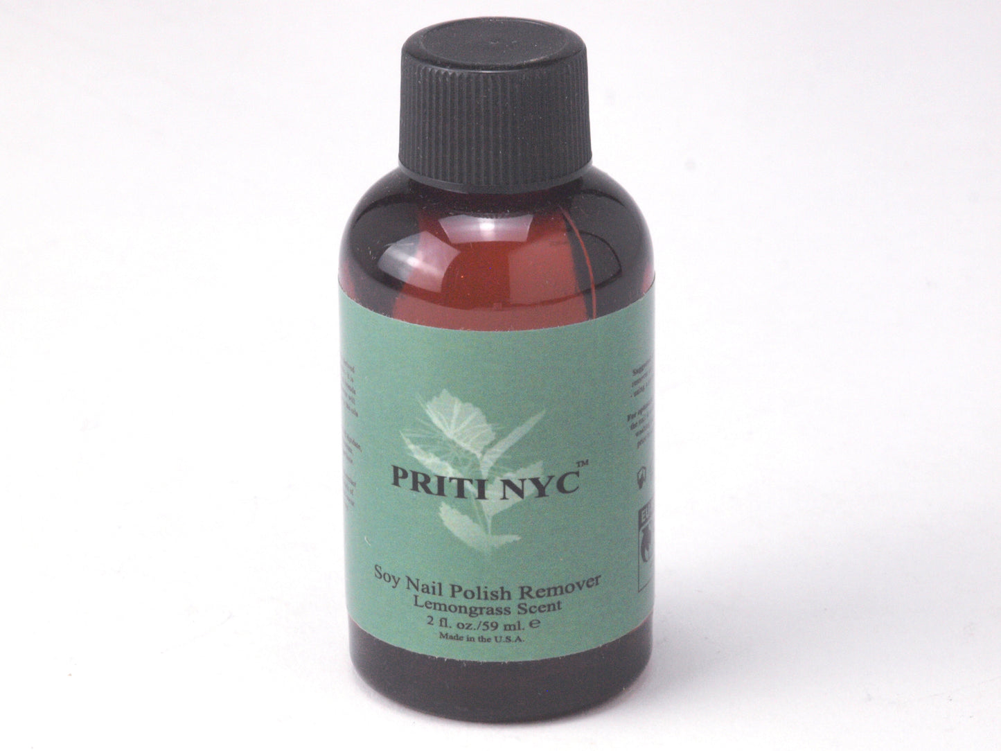 Priti NYC - 2oz. Soy Nail Polish Remover w/ Organic Lemongrass Scent
