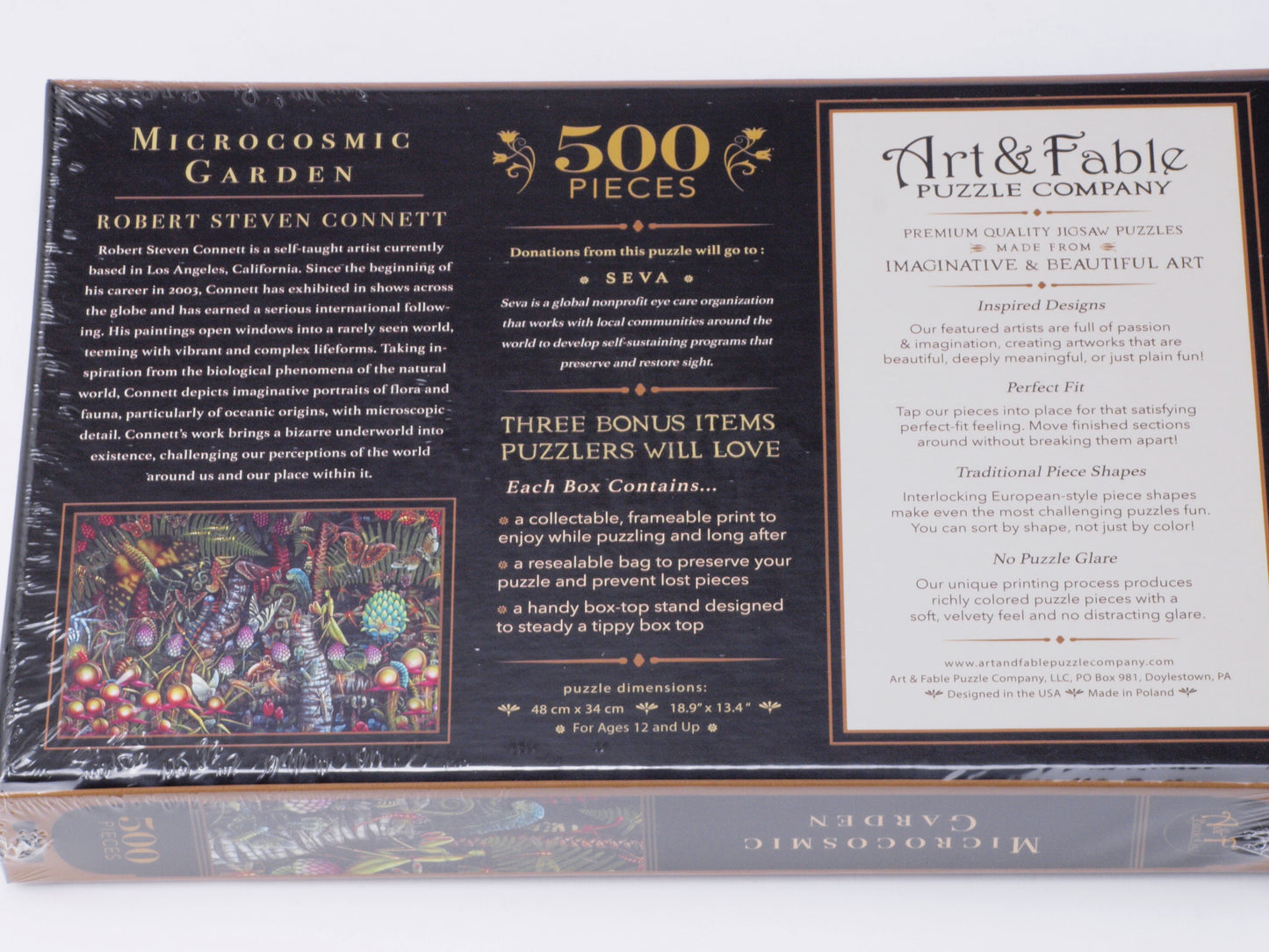 Microcosmic Garden 500-pc "Velvet-Touch" Jigsaw Puzzle NEW!