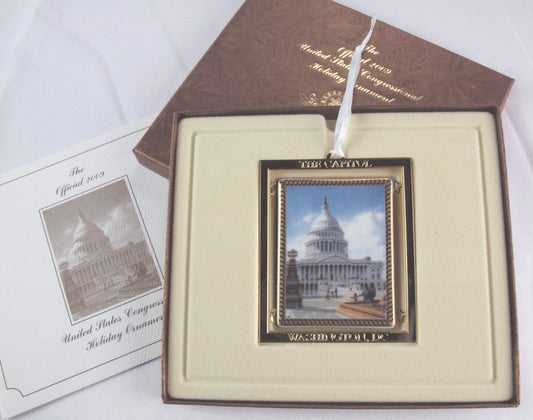 1990 US Congress Official Holiday Ornament - Signed