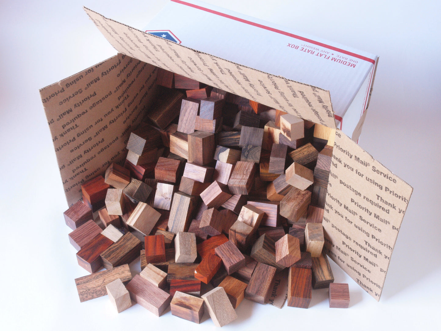 Exotic Wood Scraps - 250pc. Mix
