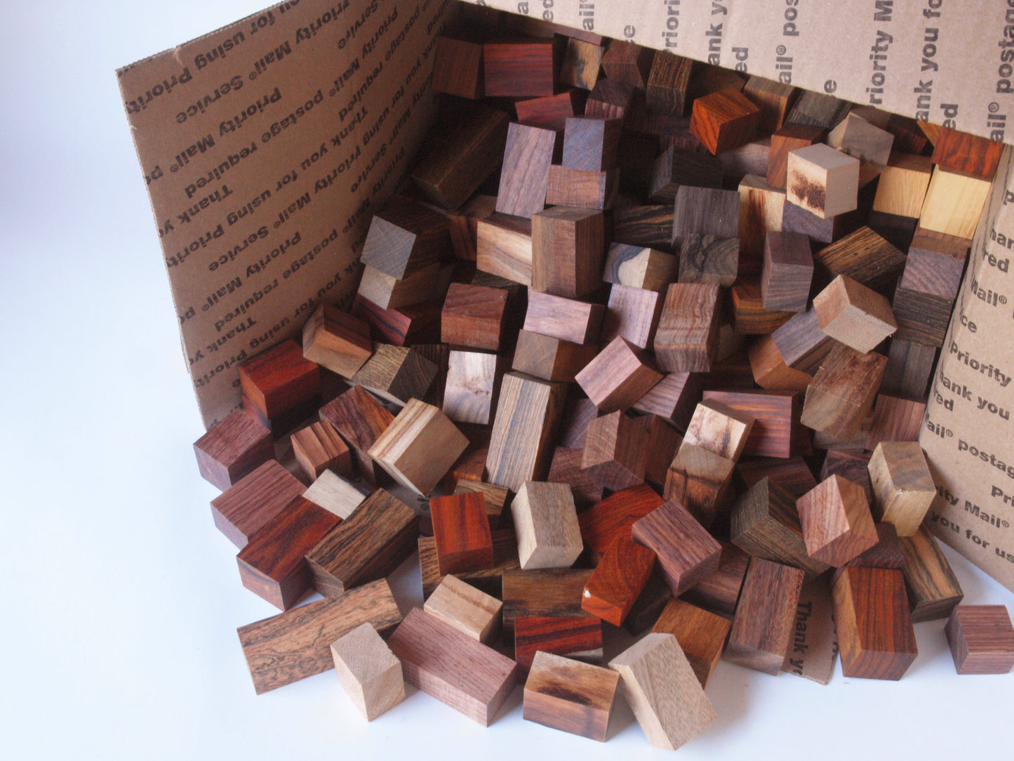 Exotic Wood Scraps - 250pc. Mix