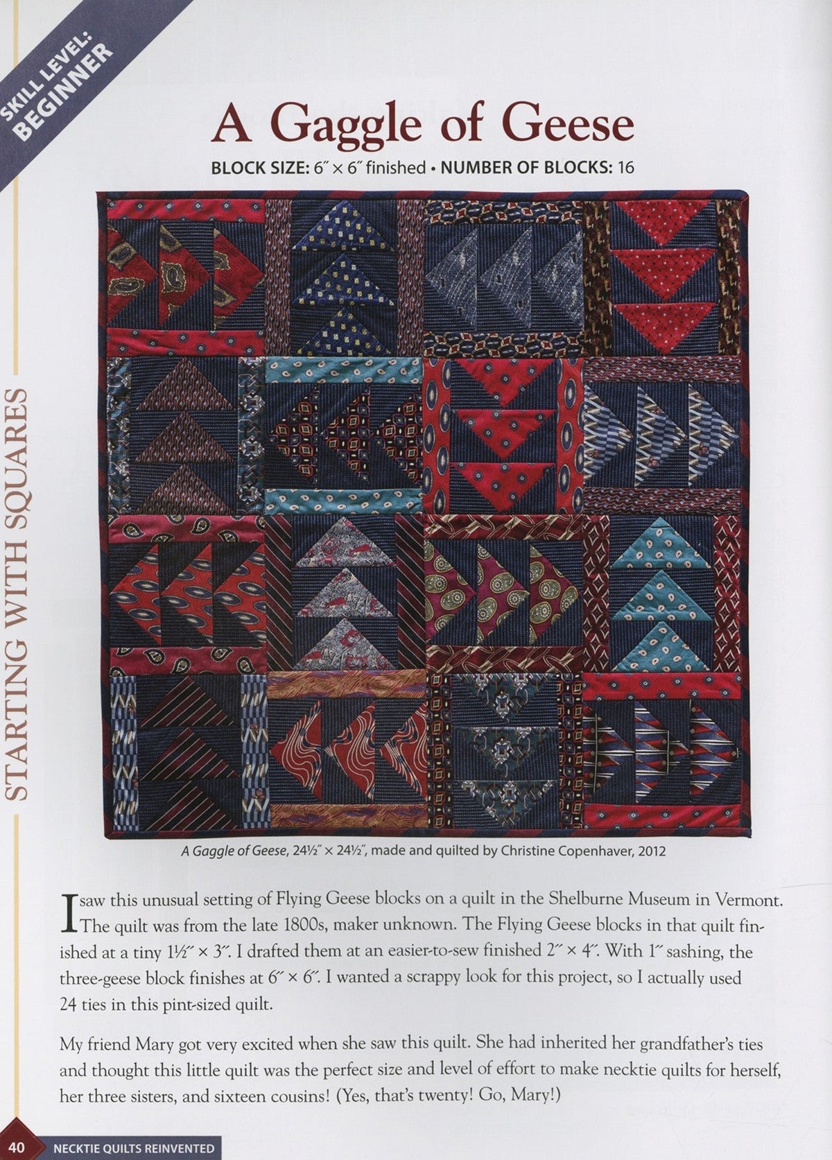 Necktie Quilts Reinvented