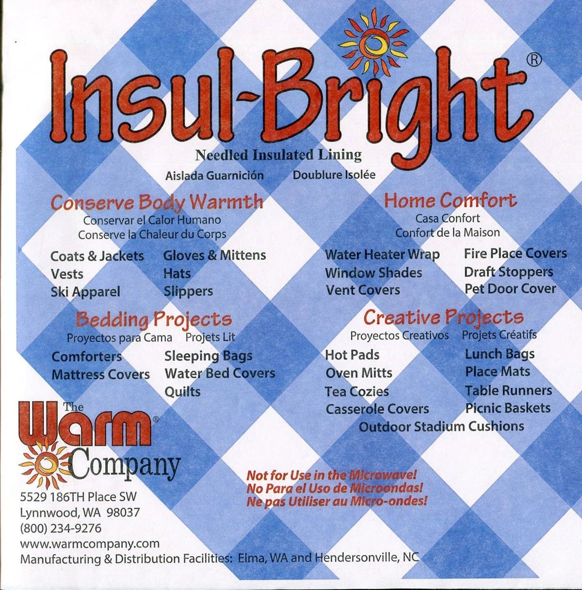 22 Inch Wide Insul-Bright Wide Heat Resistant Batting Price Per Yard