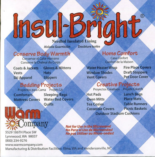 22 Inch Wide Insul-Bright Wide Heat Resistant Batting Price Per Yard