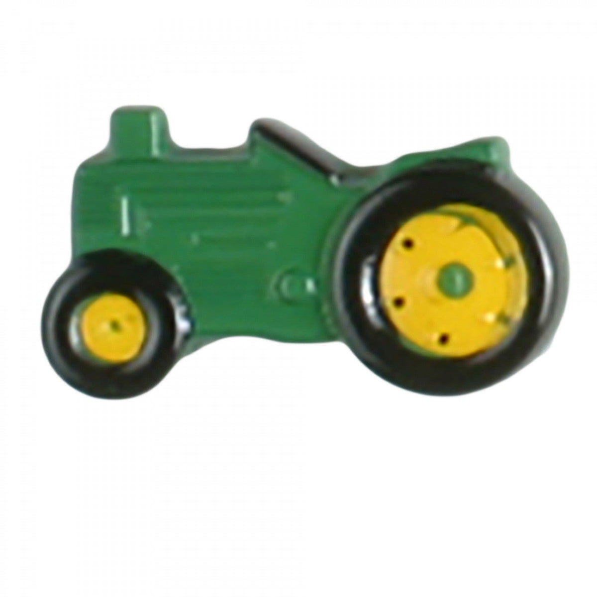 Green Novelty Tractor Button