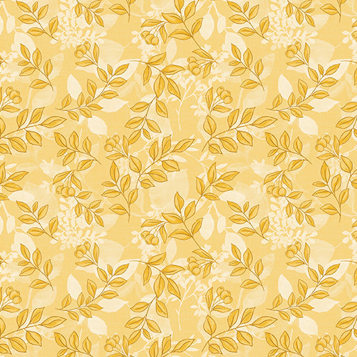 Mountain Foliage Maize Cotton 44"/45" Fabric Per Yard