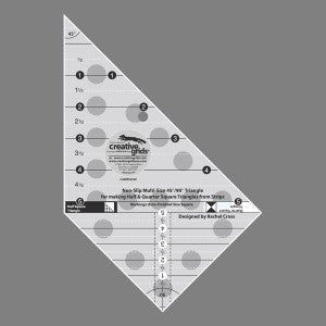Creative Grids Multi Size Triangle 45 and 90 Degrees