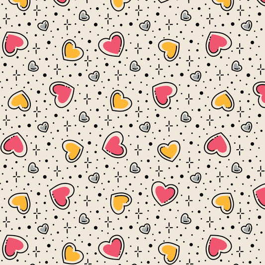 Love Struck Love Ink 3386 Cotton 44”/45” Fabric Per Yard