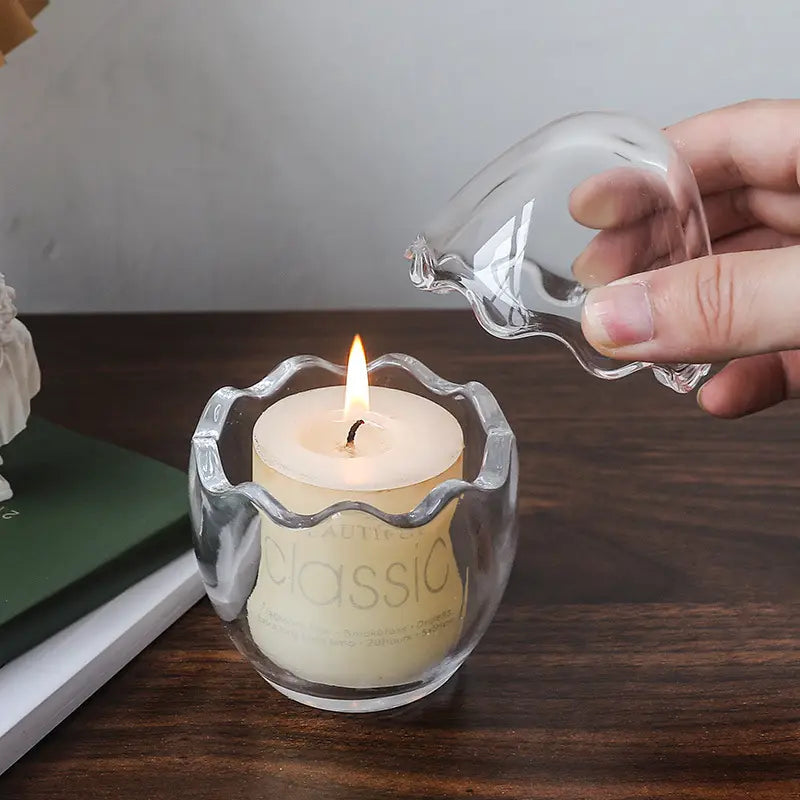 Glass Egg Shape Jar