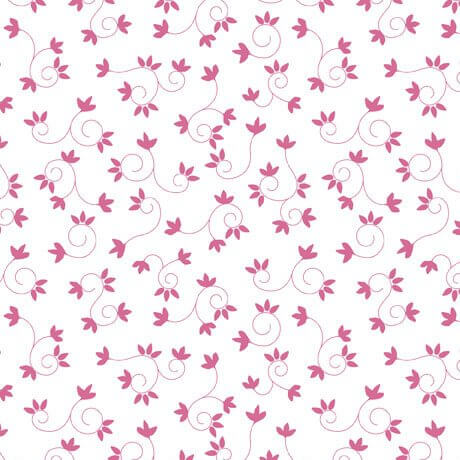 My Watercolor Garden - Scroll and Flower - Pink