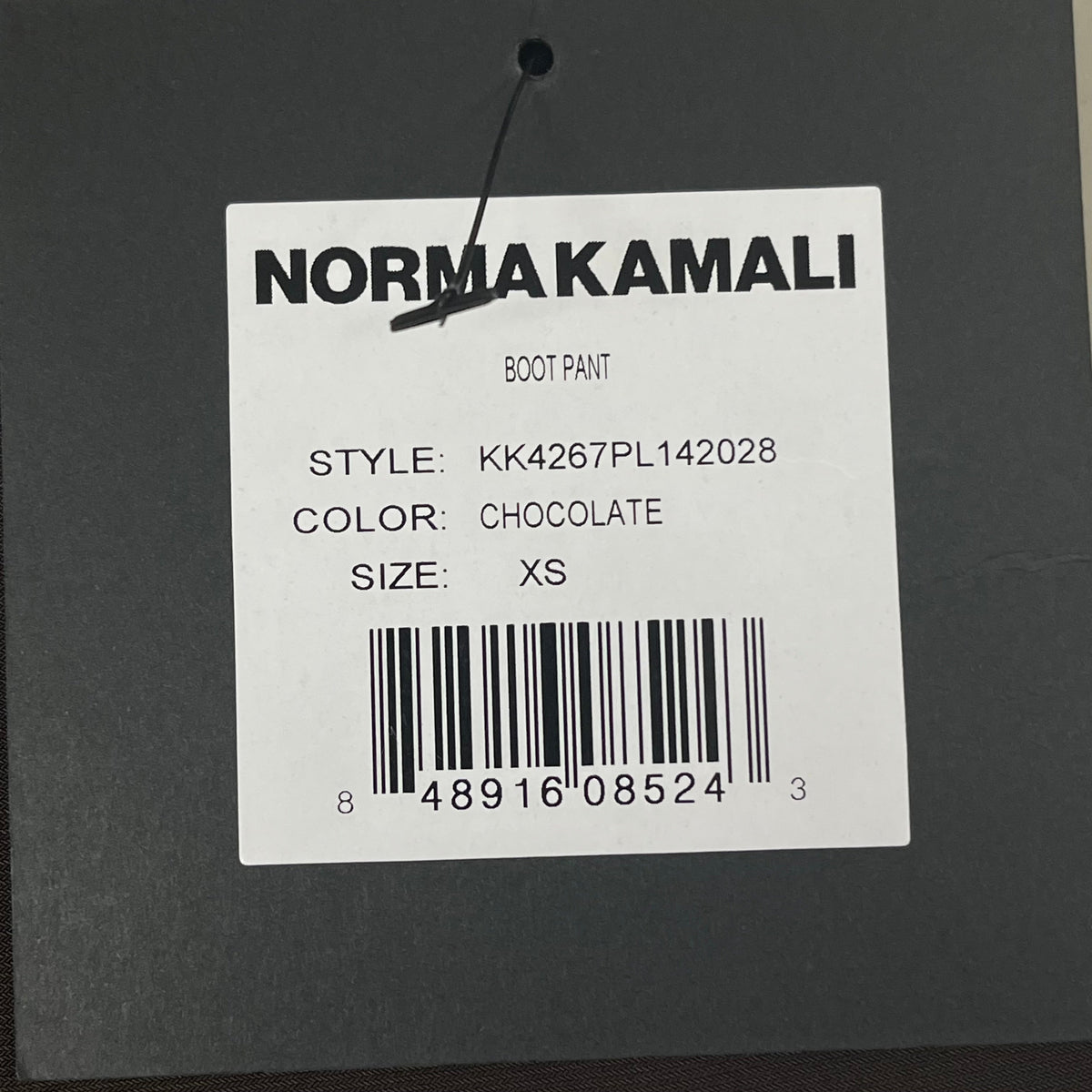 NORMA KAMALI Lightweight Slinky Jersey Fabric Boot Pant Women's Sz XS Chocolate