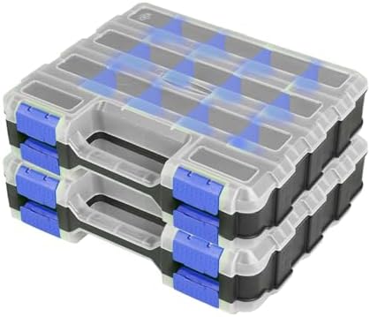 Double Side Tools Box Organizer with Removable Dividers
