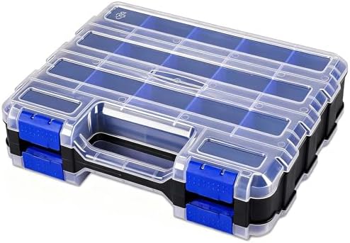 Double Side Tools Box Organizer with Removable Dividers