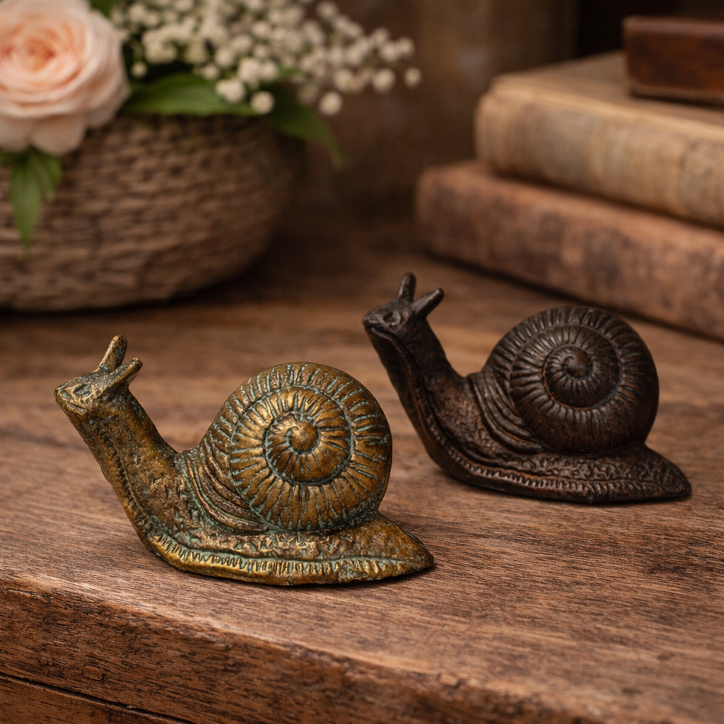 CAST IRON SNAIL STATUE