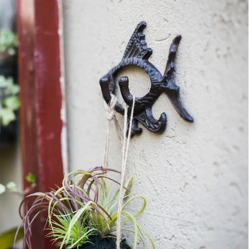 Antique Cast Iron Fish Wall Hook
