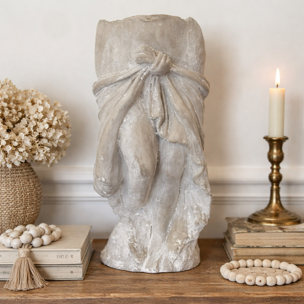 Cement Lady Skirt Planter