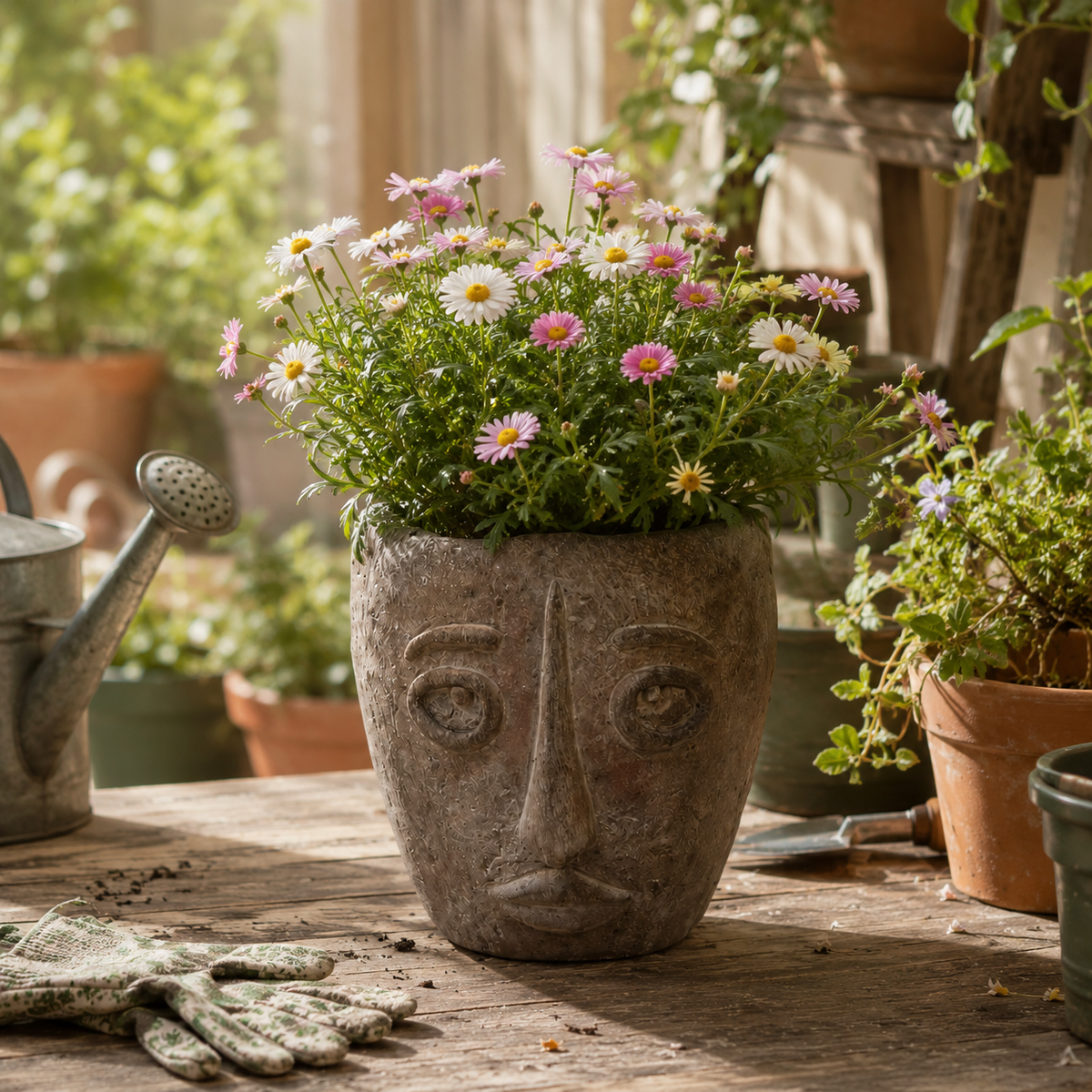 Picasso Cement Planter
