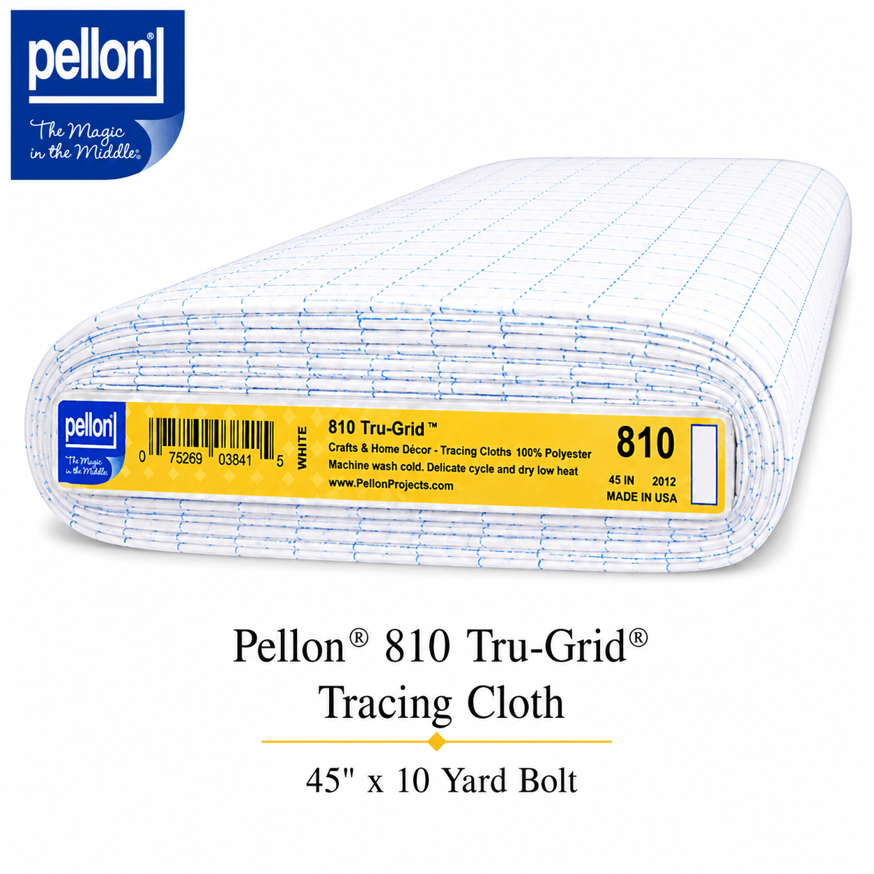 Pellon® 810 Tru-Grid® – 45" x 10 Yard Bolt – White