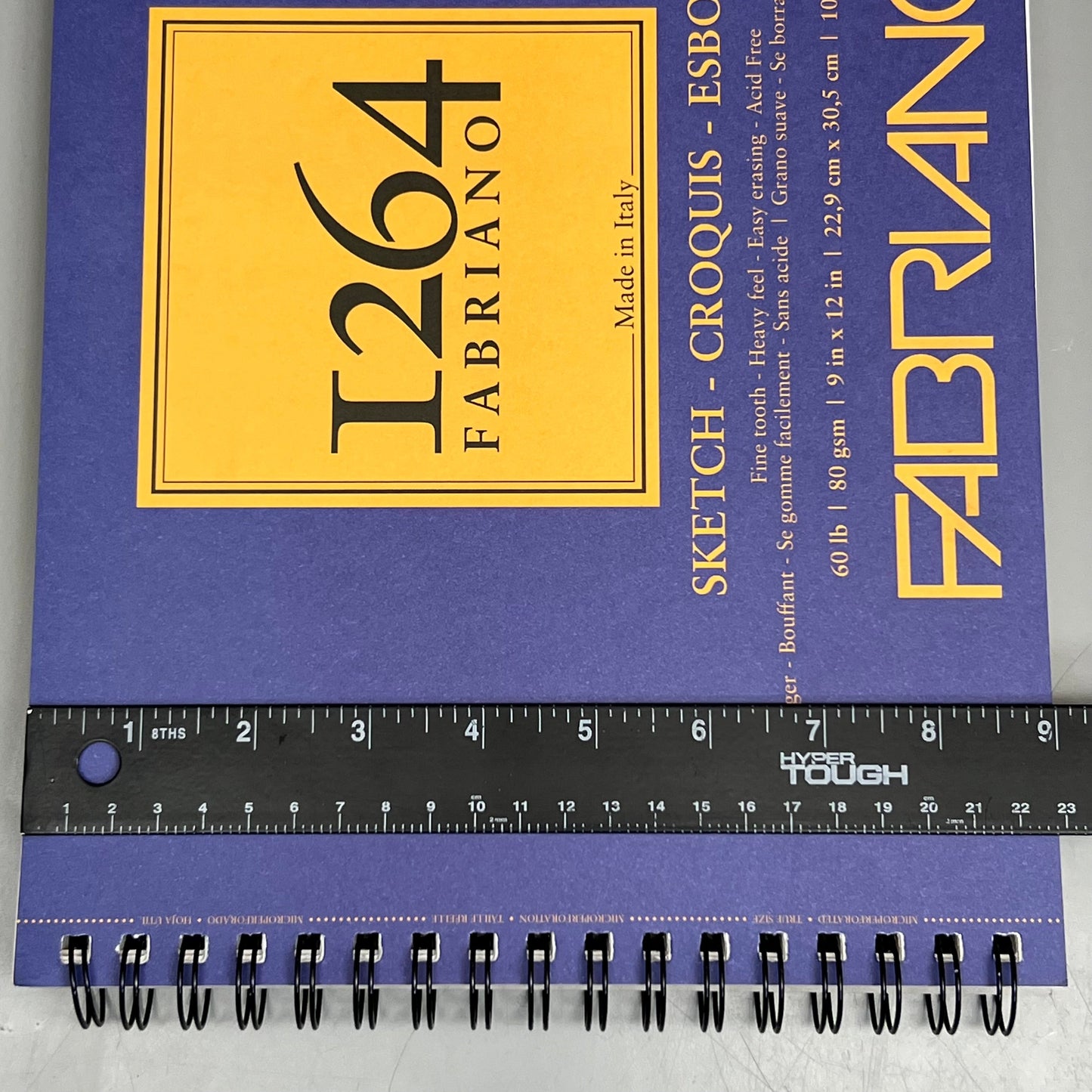 FABRIANO I264 Sketch Paper Pads 9" x 12" ITALY 100 Sheets White
