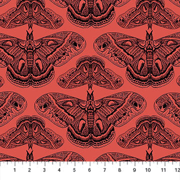 Indelible Ink Cecropia Guava Cotton 44"/45" Fabric Per Yard