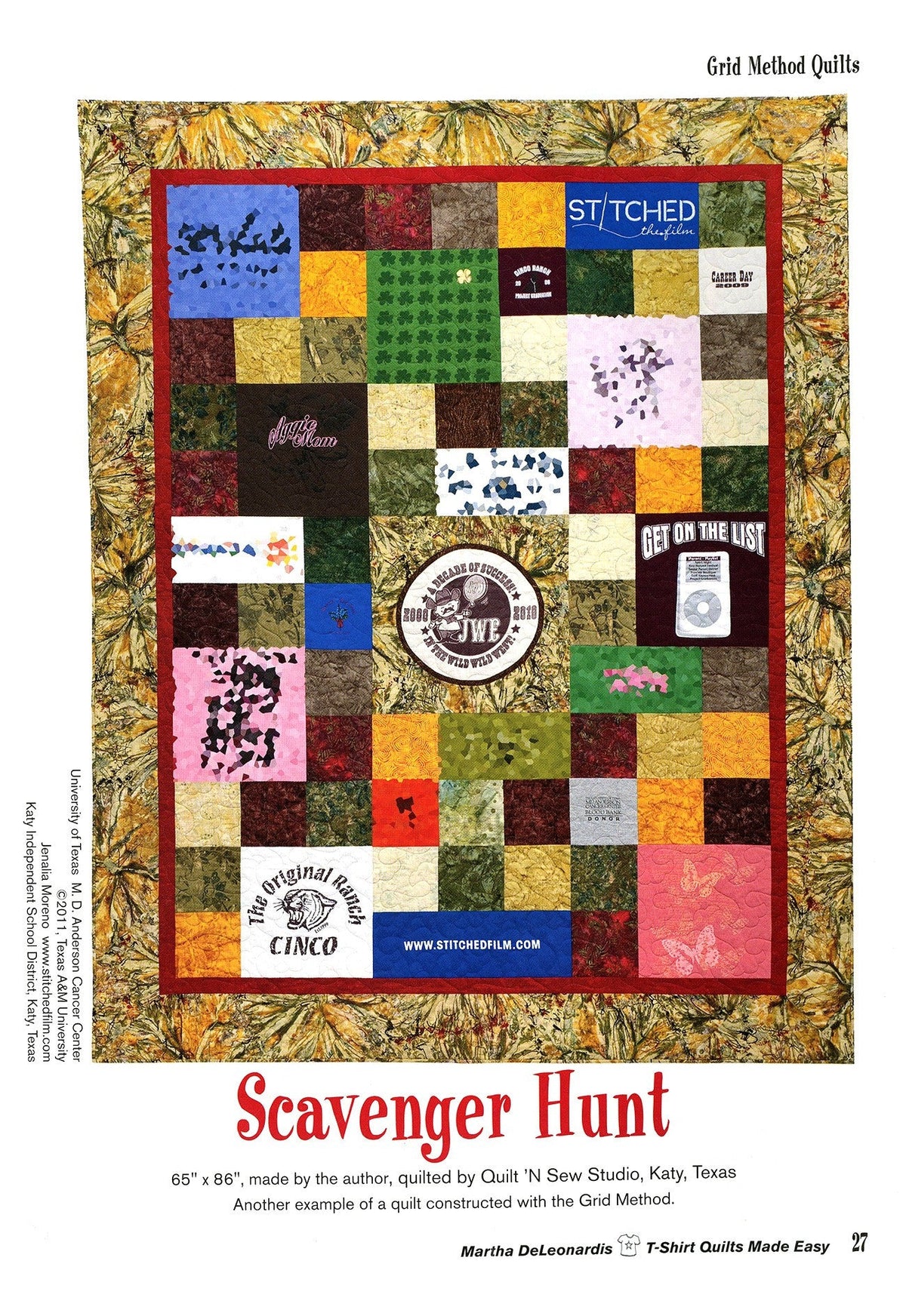 T-shirt Quilts Made Easy