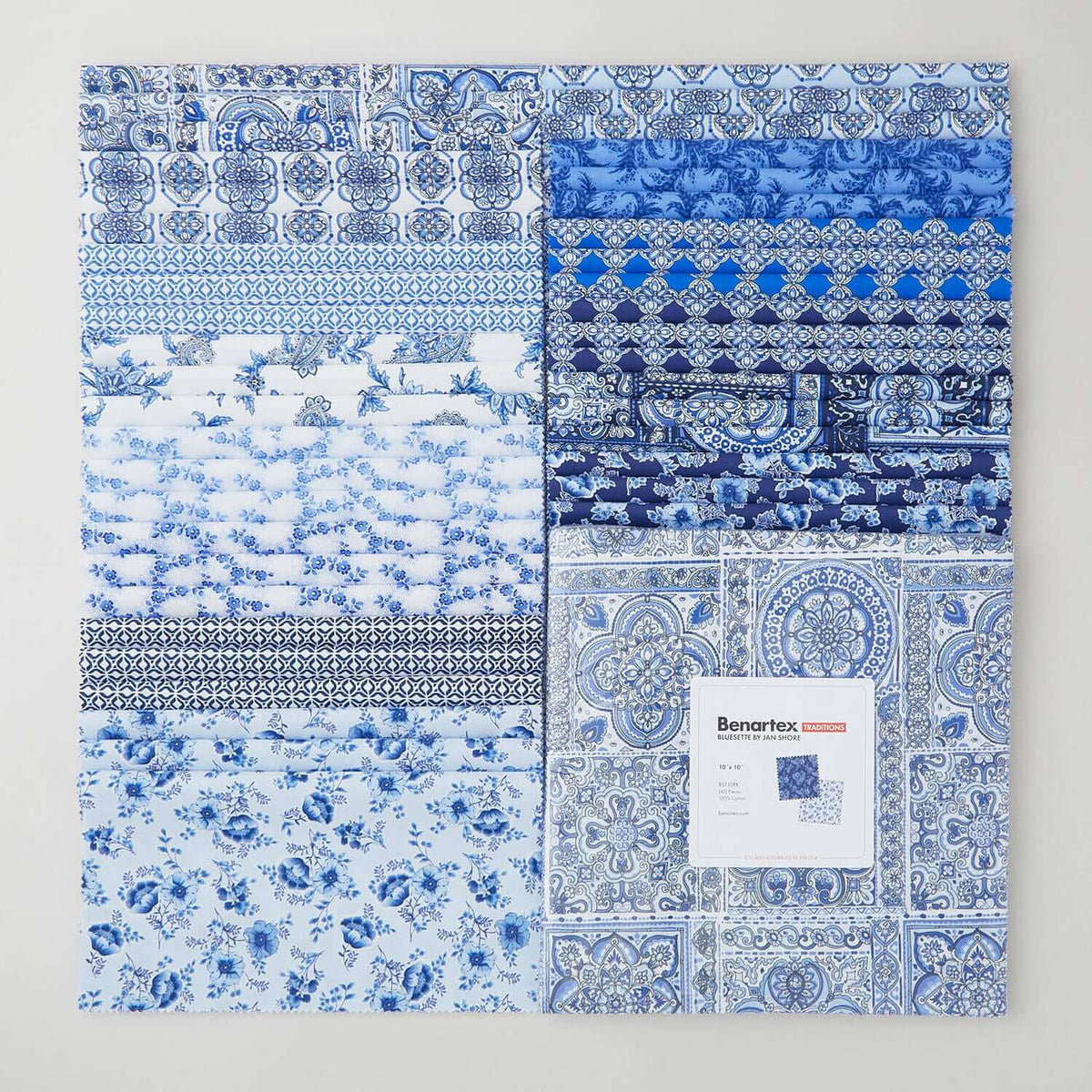 Bluesette by Benartex - 5" x 5" Charm Pack (42 Cuts)