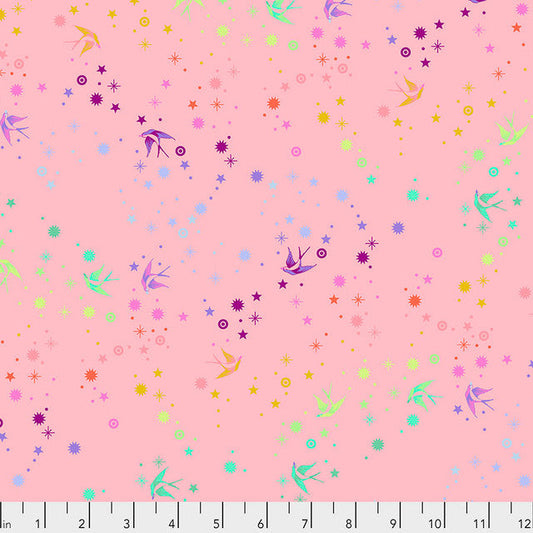 Blush Fairy Dust Tula's True Colors 44"/45" Cotton Fabric Per Yard