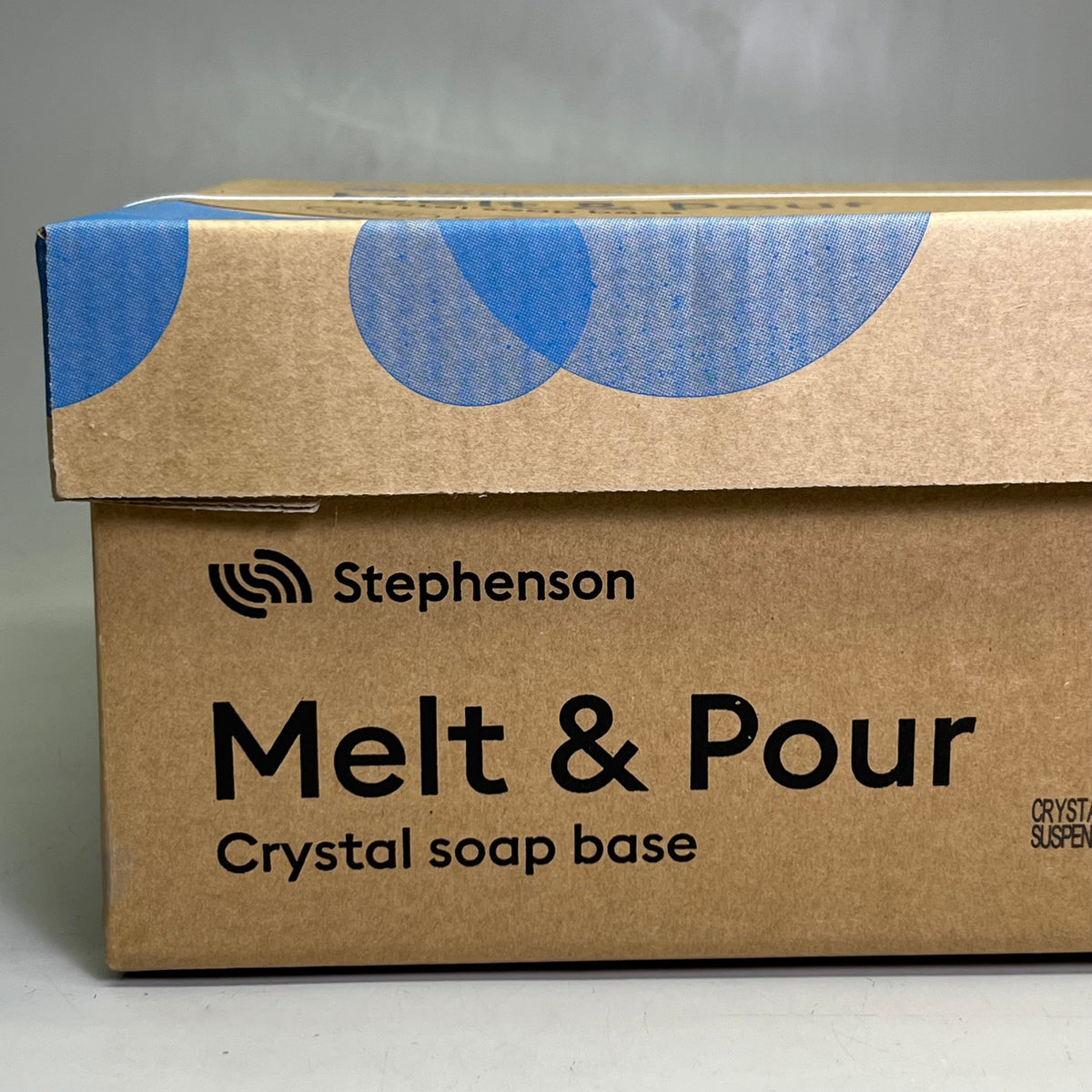 STEPHENSON Melt & Pour Crystal Clear Soap Base Sz 12" L X 11" W X  6.5" H