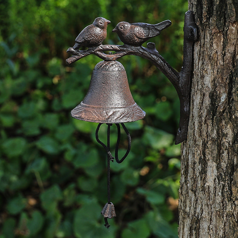 Cast Iron Double Bird  Bell
