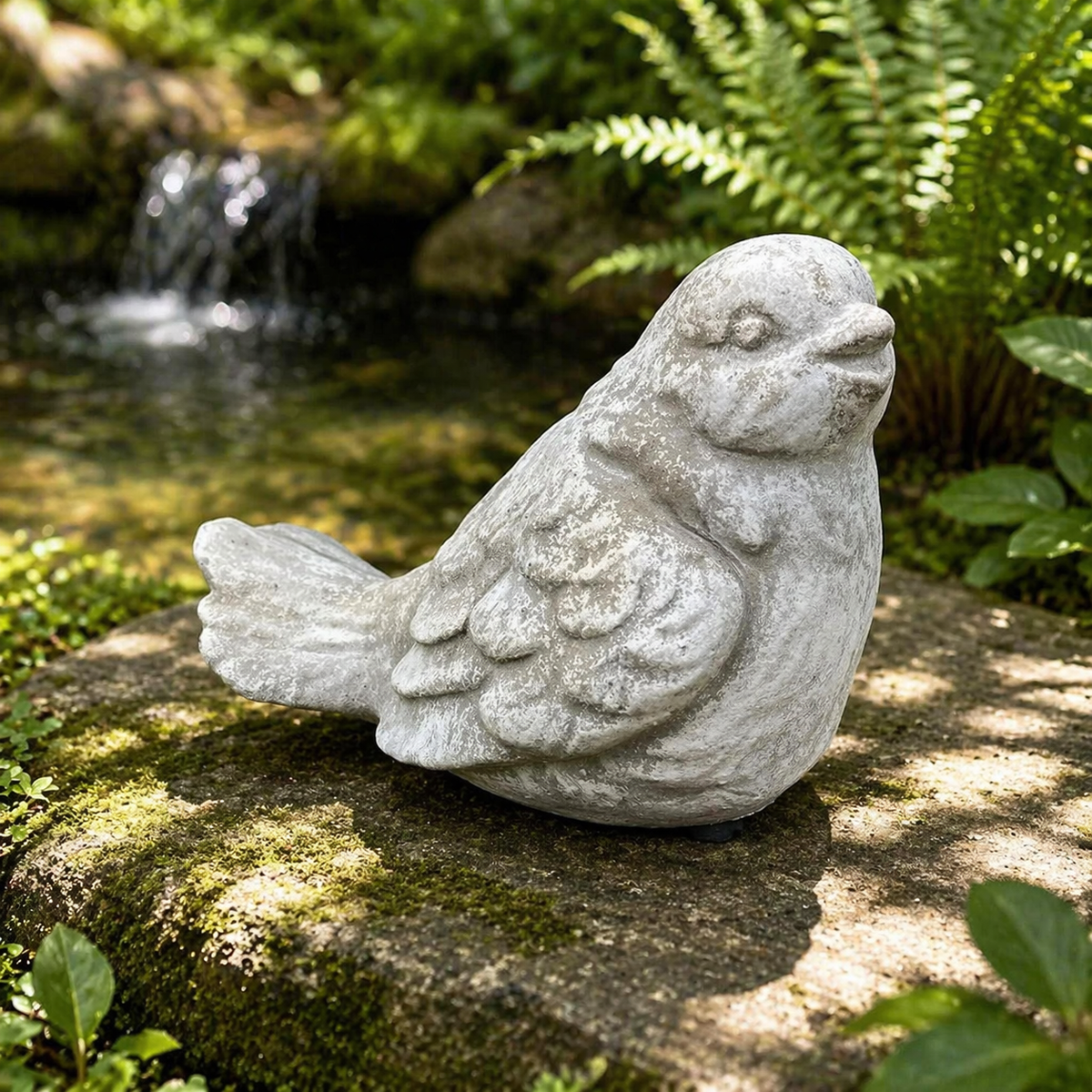 Cement Bird Statue