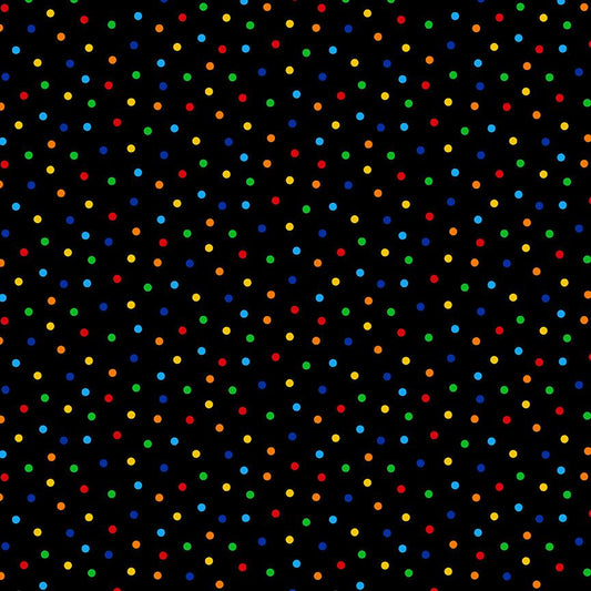 Multi Polka Dots Fitness Fanatic 44"/45" Fabric Per Yard