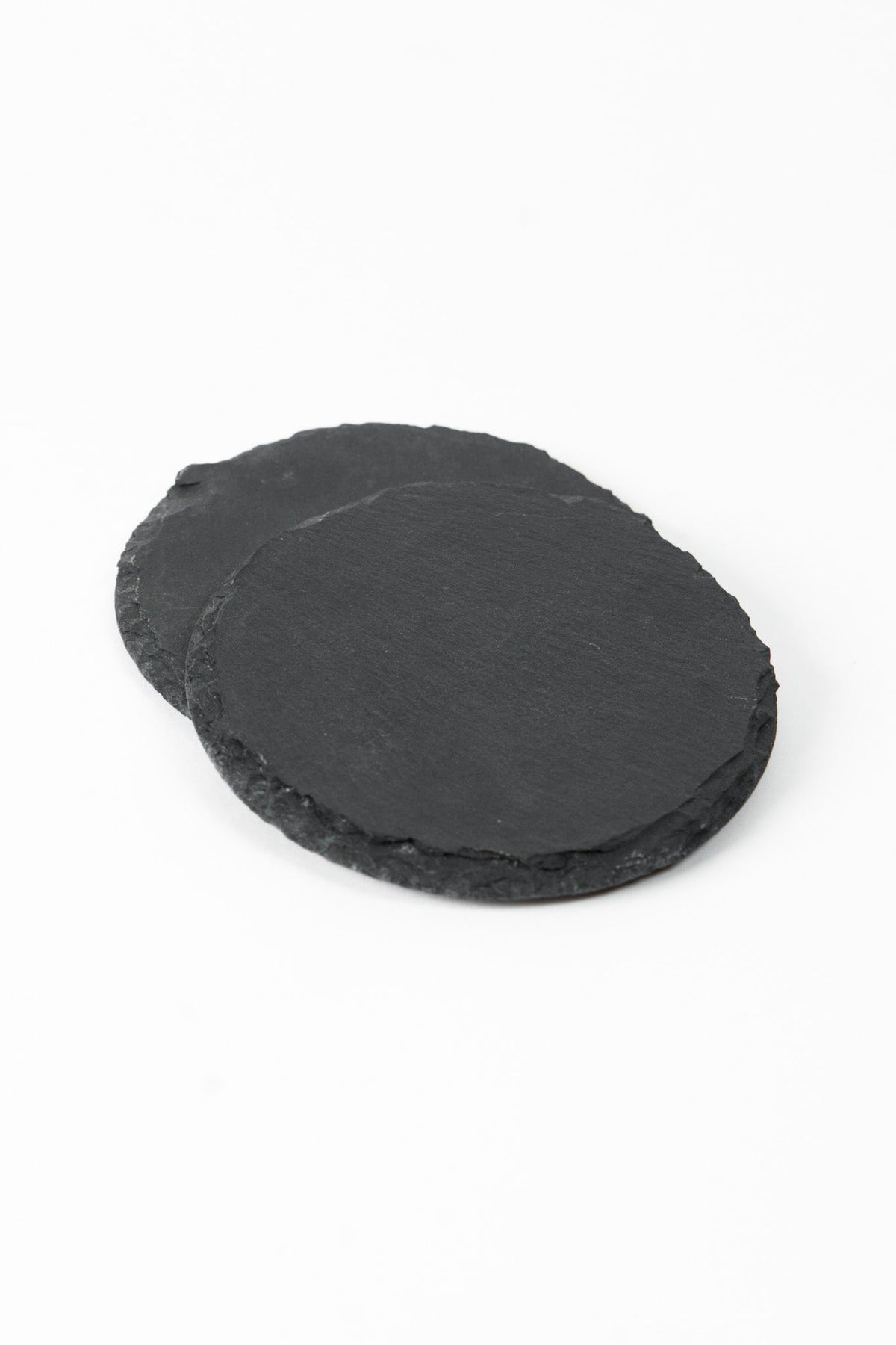 Slate Round Coaster Set