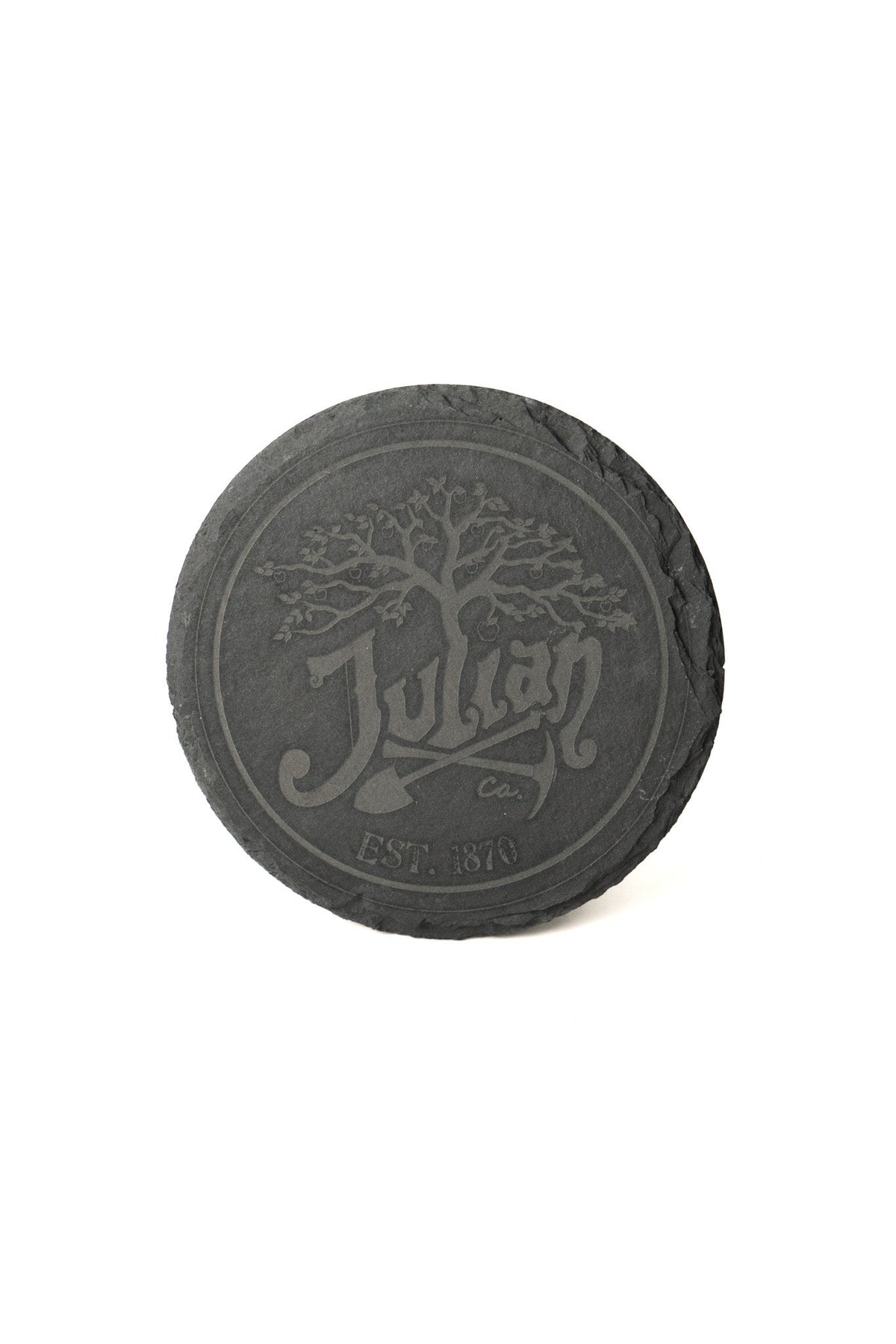 Slate Round Coaster Set