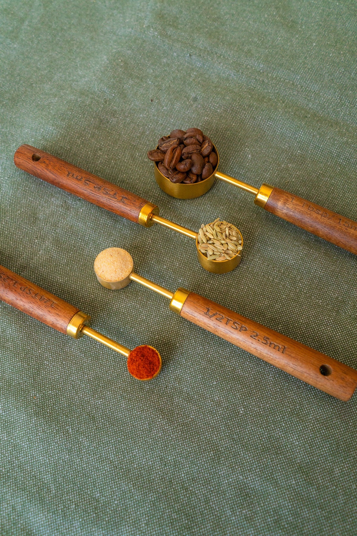 Rustic Wooden Measuring Spoon Set