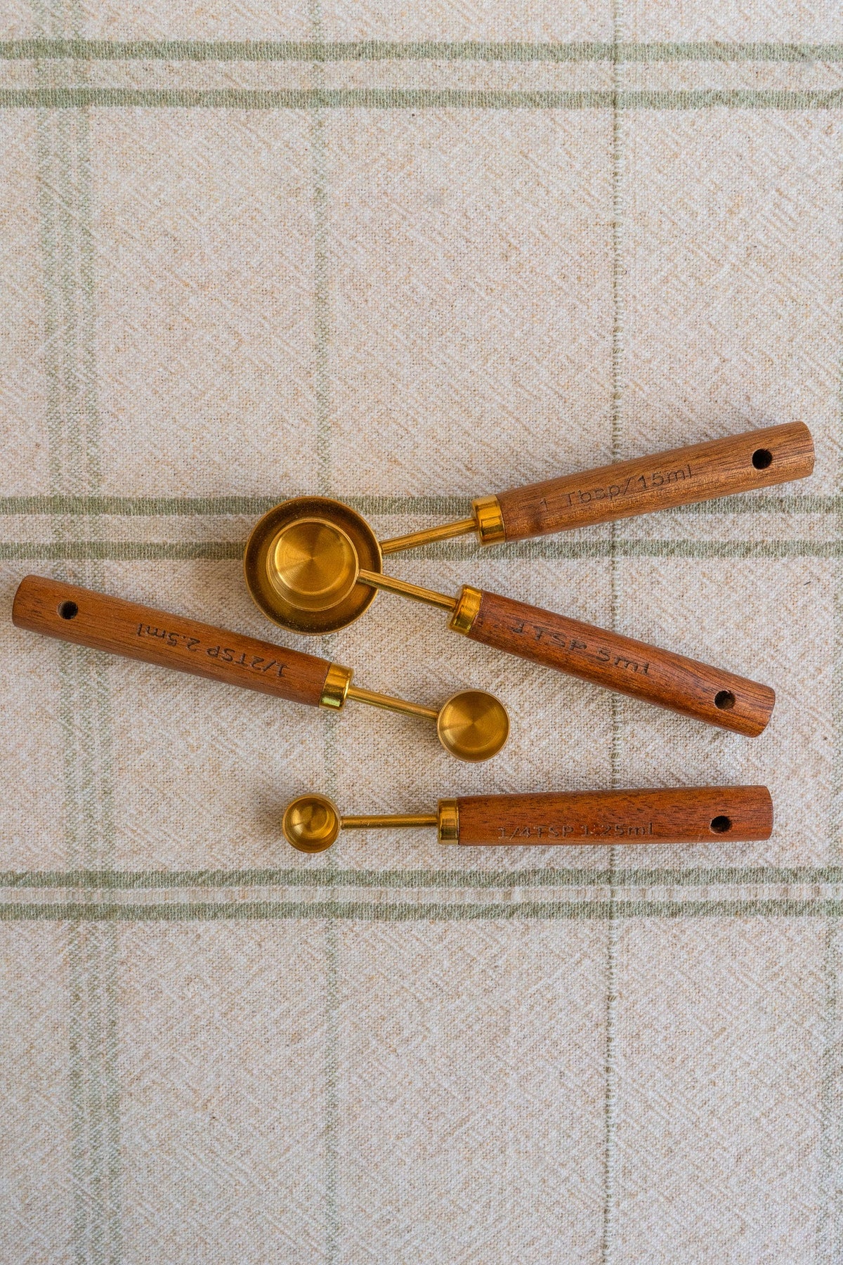 Rustic Wooden Measuring Spoon Set
