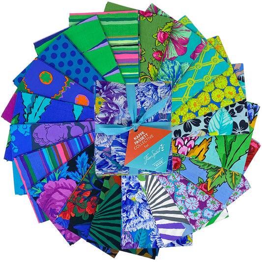 February 2026 Cool Fat Quarter Bundle 18"x21" 20pcs Kaffe Fassett
