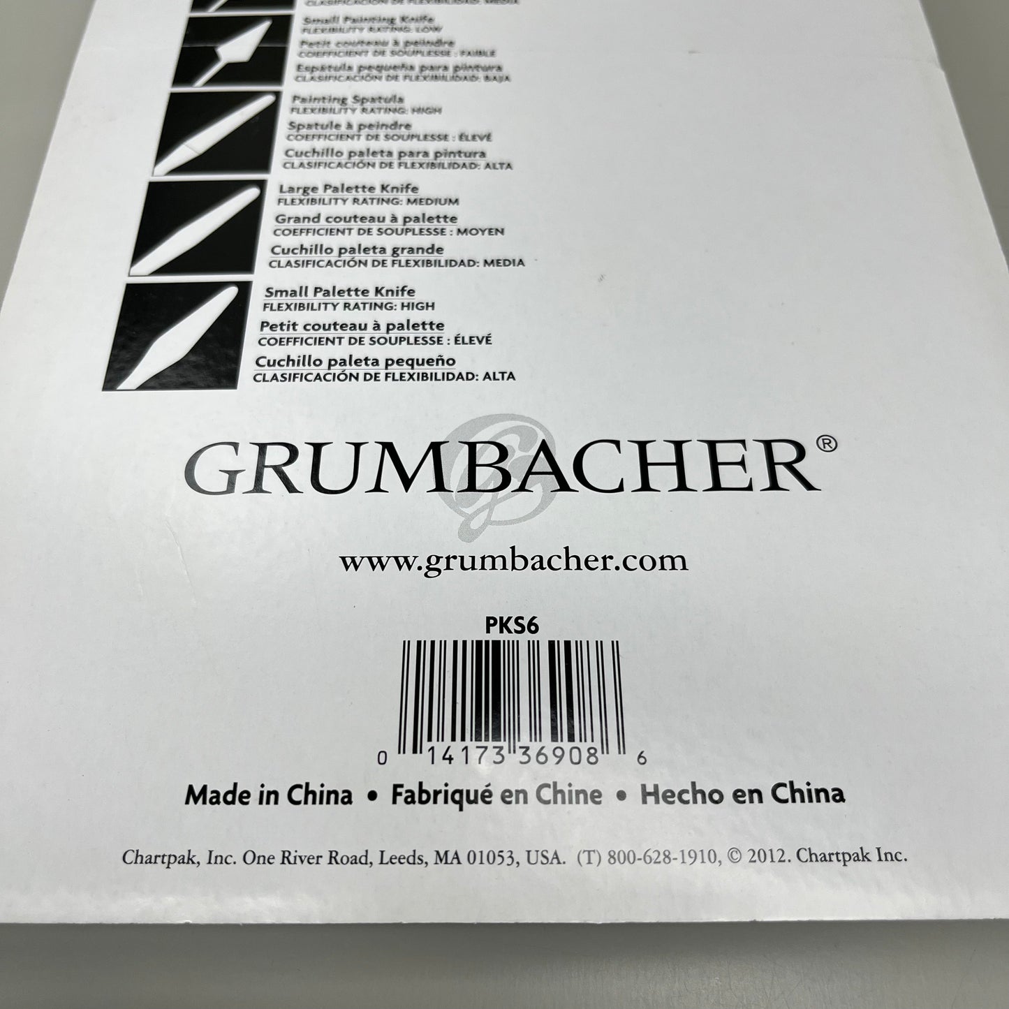 GRUMBACHER Painting Palette Knifes ABS plastic PKS6 (New)