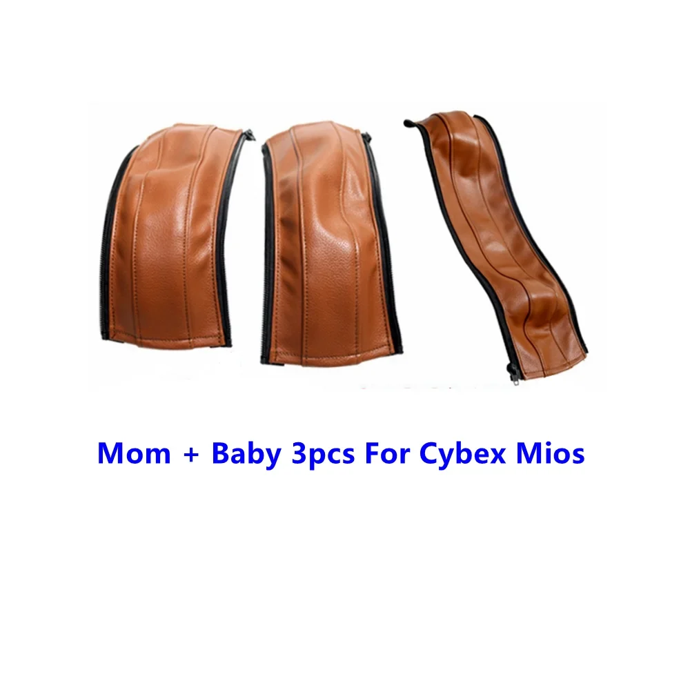 PU Leather Stroller Handle Covers & Bumper Sleeve