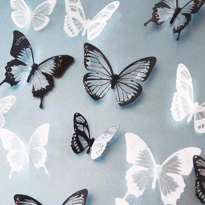 3D Crystal Butterfly Wall Stickers – Home & Garden Decor Decals